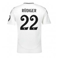 Camiseta Real Madrid Antonio Rudiger #22 Primera Equipación Replica 2024-25 mangas cortas